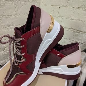 Michael Kors Liv Trainer Canvas Oxblood